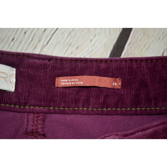 PILCRO and the LETTERPRESS Anthropologie High Rise Skinny Corduroy Pants 28 - Picture 8 of 9